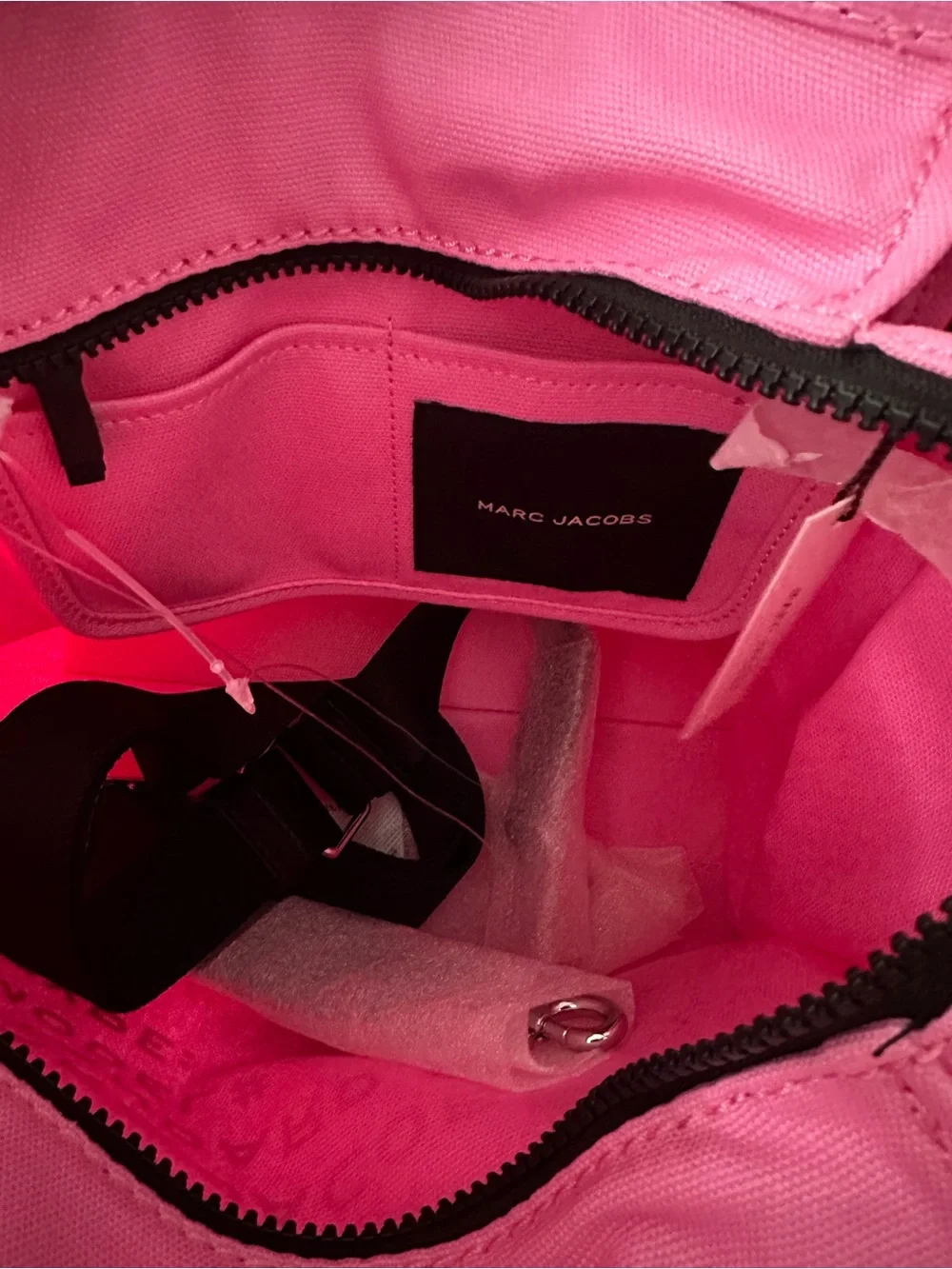 Marc Jacobs Pink Canvas Logo Tote